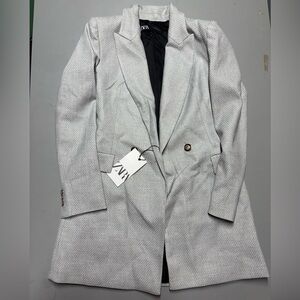 Zara Light Gray Women's Blazer brand new with tags NWT